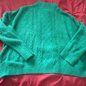 Loft bright green sweater!